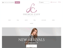 Tablet Screenshot of frenchcuffco.com